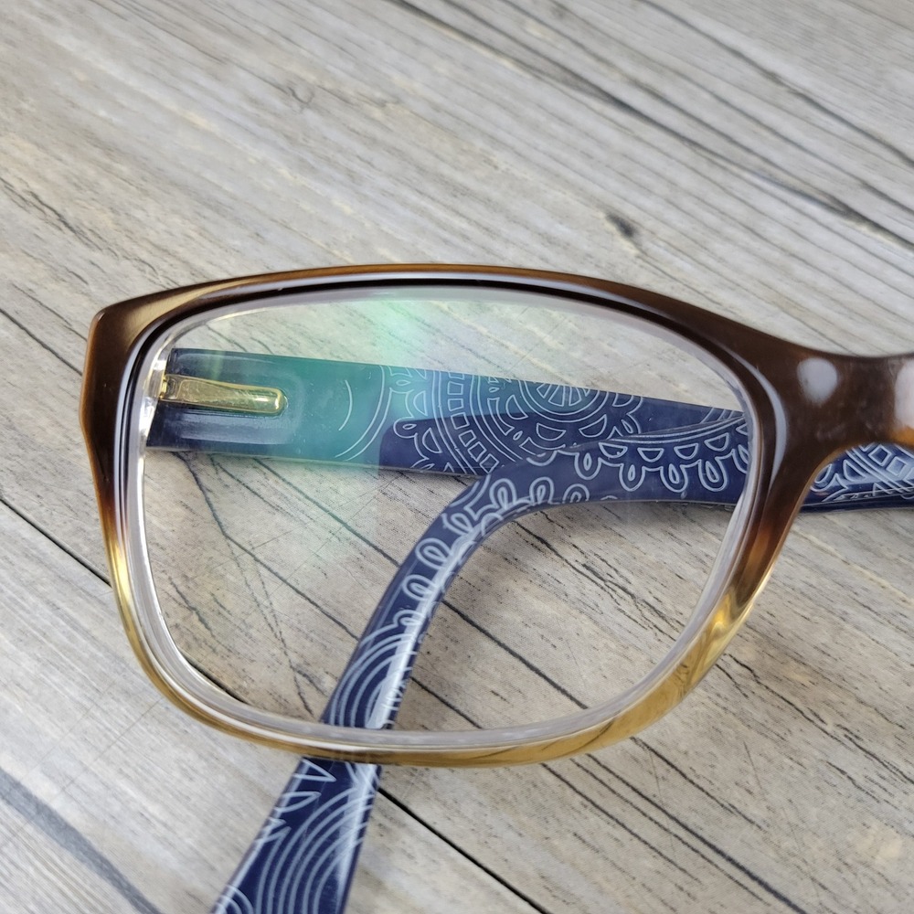 Ralph Lauren Eyeglass Frames RA7064 1114 Brown Navy Women 52-16-135 - Picture 12 of 15